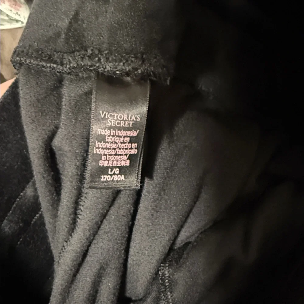 Victoria's Secret Black Velour‎ Set